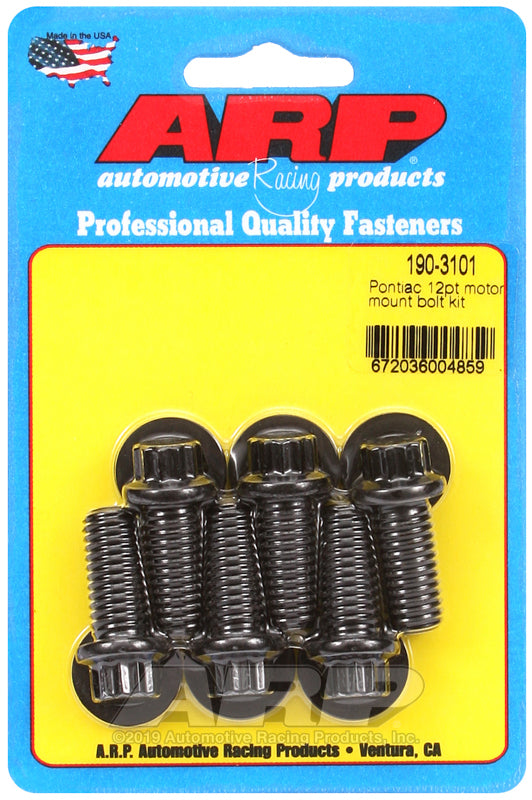 ARP Pontiac 12pt Motor Mount Bolt Kit - Burkken Auto Parts