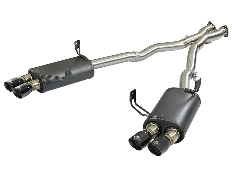 aFe MACH Force-Xp 2-1/2in 304 SS Cat-Back Exhaust w/ Black Tips 05-08 BMW Z4 M Coupe (E86) L6 3.2L - Burkken Auto Parts