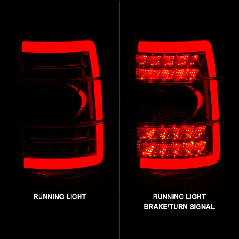 ANZO 2000-2006 Chevrolet Tahoe LED Tail Lights w/ Clear Lens Black Housing - Burkken Auto Parts