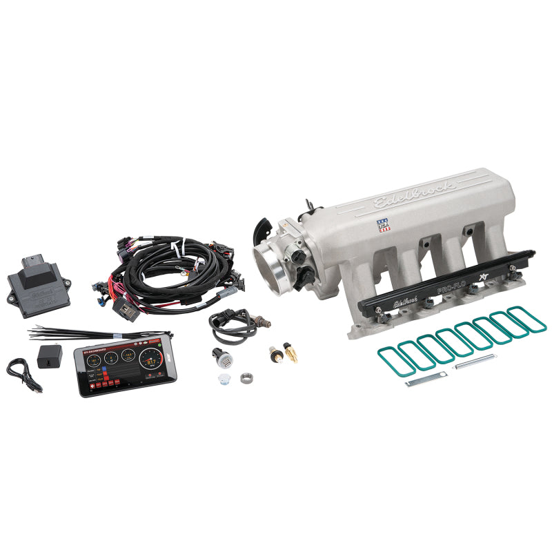Edelbrock Pro Flo 4 XT EFI System Seq Port LS Gen III/IV Cathedral Port 550 HP Max 35lb/hr - Burkken Auto Parts