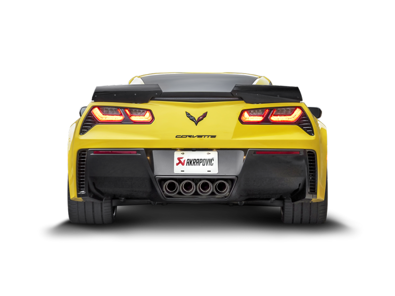 Akrapovic 14-17 Chevrolet Corvette Z06 (C7) Slip-On Line (Titanium) w/ Carbon Tips - Burkken Auto Parts