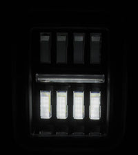 AlphaRex 19-24 Jeep Gladiator JT Nova-Series Prismatic LED Tail Lights - Black-Red - Burkken Auto Parts