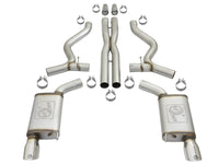 aFe MACHForce XP 3in 304 SS Cat-Back Exhausts w/ Polished Tips 15-17 Ford Mustang GT V8-5.0L/V6-3.7L - Burkken Auto Parts