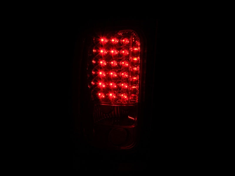 ANZO 1994-2001 Dodge Ram LED Taillights Red/Clear - Burkken Auto Parts