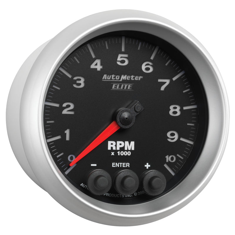 Autometer Street Progressive Shift Light 85.7mm Tachometer 0-10,000 RPM - Burkken Auto Parts