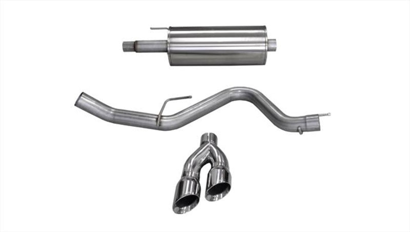 Corsa 15-20 Ford F-150 5.0L V8 (Super Crew Cab) Polished Sport Single Side Dual 4in Tips CB Exhaust - Burkken Auto Parts