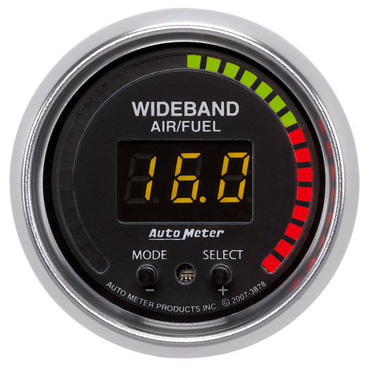 Autometer GS 52mm AFR or LAMBDA Digital Wideband Air/Fuel Ratio PRO Wideband A/F Kit - Burkken Auto Parts