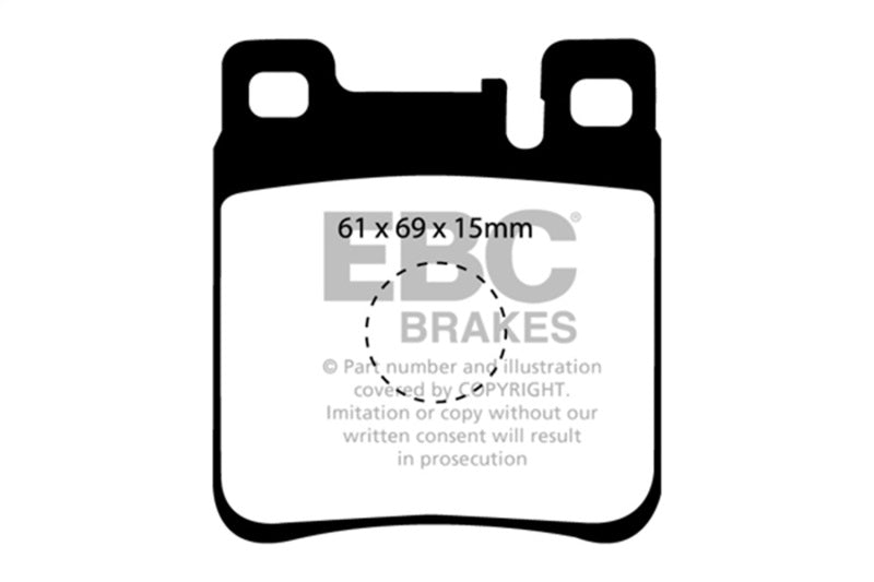 EBC 05-06 Chrysler Crossfire 3.2 SRT6 Greenstuff Rear Brake Pads - Burkken Auto Parts