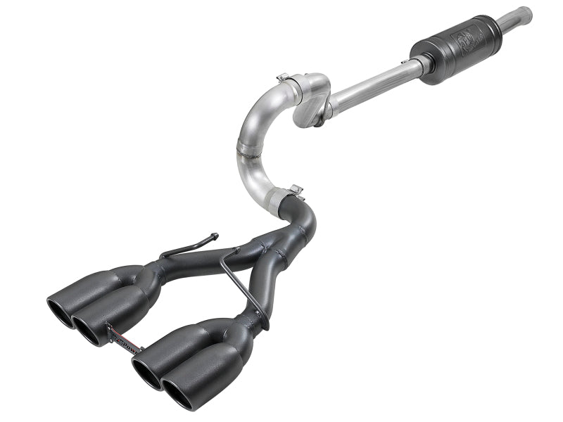 aFe Rebel Series 2.5in 304 SS Cat-Back Exhaust w/ Black Tip 18-20 Jeep Wrangler (JL) - Burkken Auto Parts