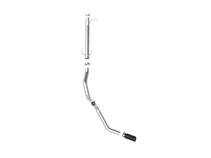 aFe Apollo GT Series 3-1/2in 409 SS Axle-Back Exhaust 17-20 Ford F-250/F-350 Black Tips w/o Muffler - Burkken Auto Parts
