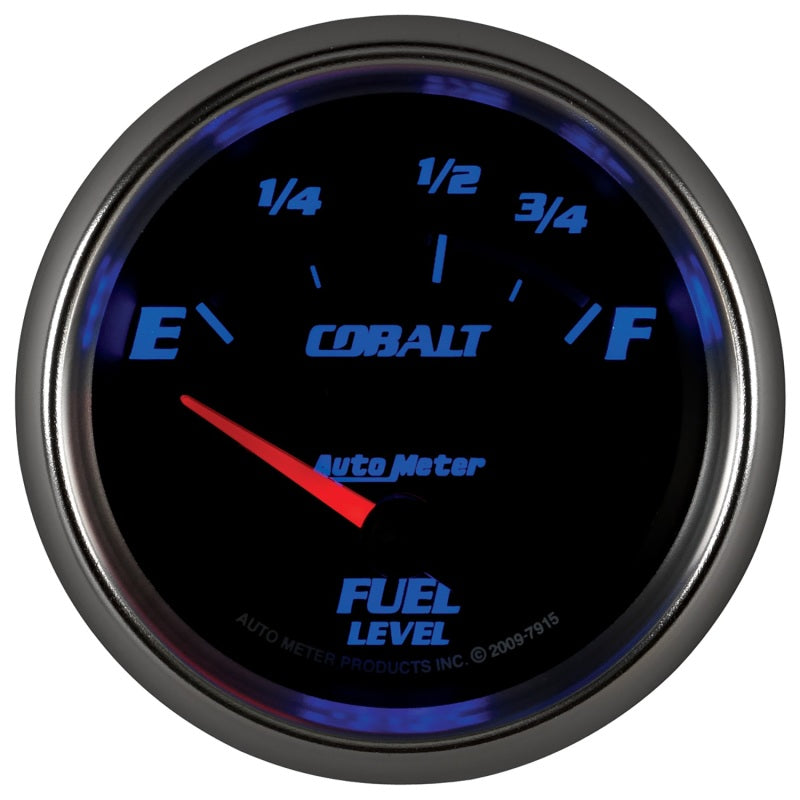 AutoMeter Gauge Fuel Level 2-5/8in. 73 Ohm(e) to 10 Ohm(f) Elec Cobalt - Burkken Auto Parts