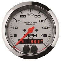 Autometer Marine Chrome Ultra-Lite 3-3/8in 50MPH GPS Speedometer Gauge - Burkken Auto Parts