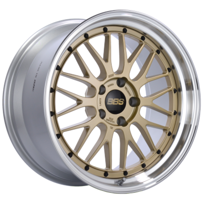 BBS LM 19x12 5x130 ET44 CB 71.6 Gold / Diamond Cut Lip Wheel - Burkken Auto Parts
