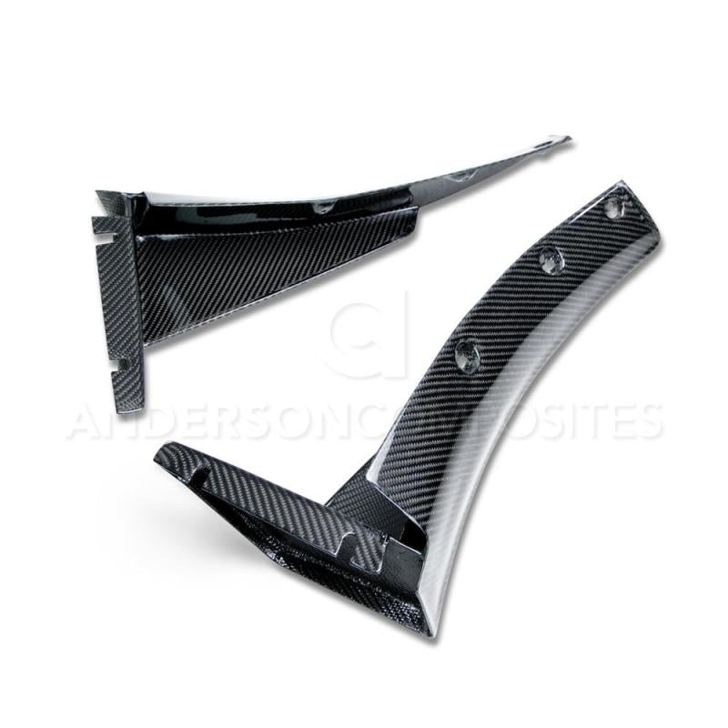 Anderson Composites 14+ Chevrolet Corvette C7 Z06 Front Bumper Canards - Burkken Auto Parts