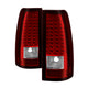 xTune Chevy Silverado 1500/2500/3500 03-06 LED Tail Lights Red Clear ALT-ON-CS03-LED-RC - Burkken Auto Parts