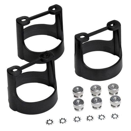 Autometer 2-1/16in Black Composite Gauge Bracket Kit (3pcs.) - Burkken Auto Parts