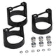 Autometer 2-1/16in Black Composite Gauge Bracket Kit (3pcs.) - Burkken Auto Parts