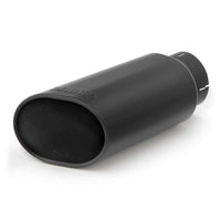 Banks Power Tailpipe Tip Kit - SS Obround Slash Cut - Black - 4in Tube - 5in X 6in X 14in - Burkken Auto Parts