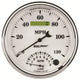 AutoMeter Gauge Tach/Speedo 5in. 120MPH & 8K RPM Elec. Program Old Tyme White II - Burkken Auto Parts