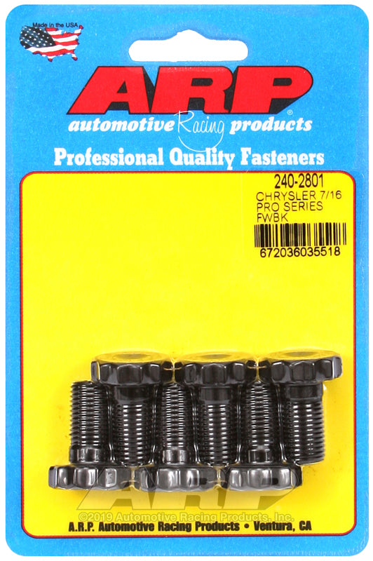 ARP Chrysler 7/16in x 20 - .875in Length Pro Series Flywheel Bolt Kit - Burkken Auto Parts