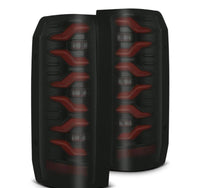 AlphaRex 87-96 Ford Bronco/F-150 Luxx-Series LED Tail Lights - Black Red - Burkken Auto Parts