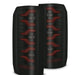AlphaRex 87-96 Ford Bronco/F-150 Luxx-Series LED Tail Lights - Black Red - Burkken Auto Parts