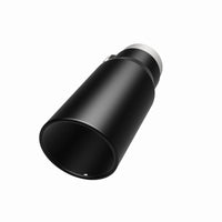 MagnaFlow Tip Stainless Black Coated Single Wall Round Single Outlet 5in Dia 3.5in Inlet 14.5in L - Burkken Auto Parts