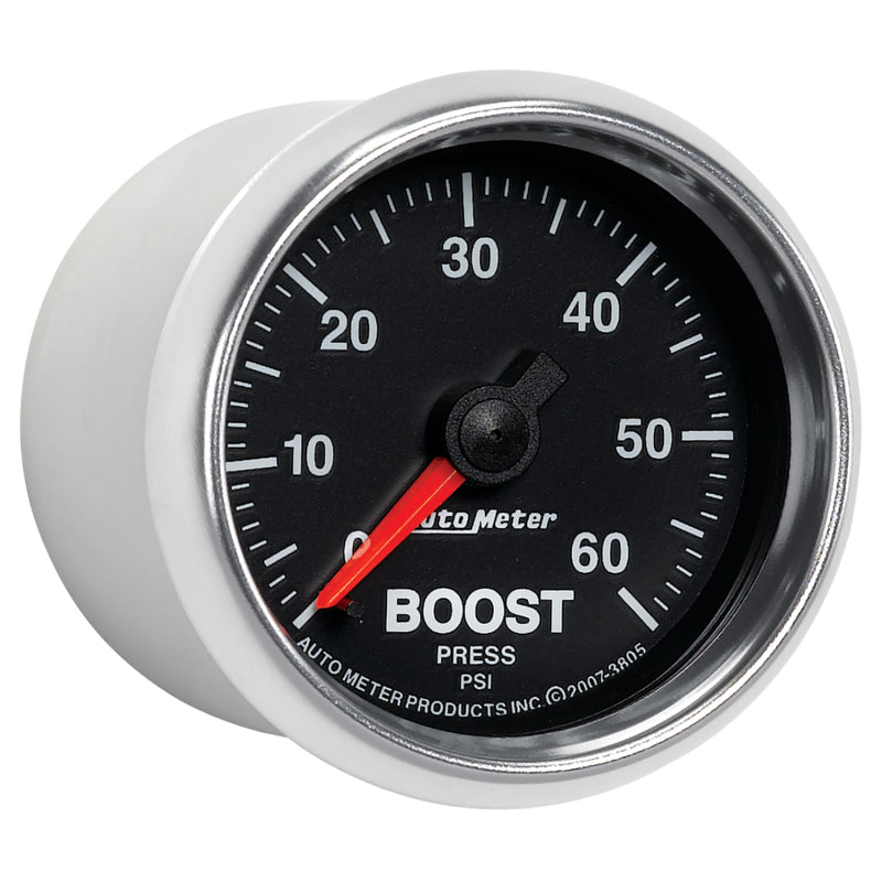 Autometer GS 52mm 0-60 psi Mechanical Boost Gauge - Burkken Auto Parts