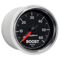 Autometer GS 52mm 0-60 psi Mechanical Boost Gauge - Burkken Auto Parts