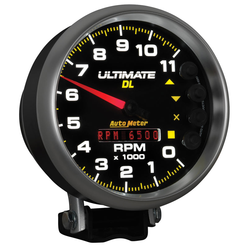 Autometer 5 inch Ultimate DL Playback Tachometer 11000 RPM - Black - Burkken Auto Parts