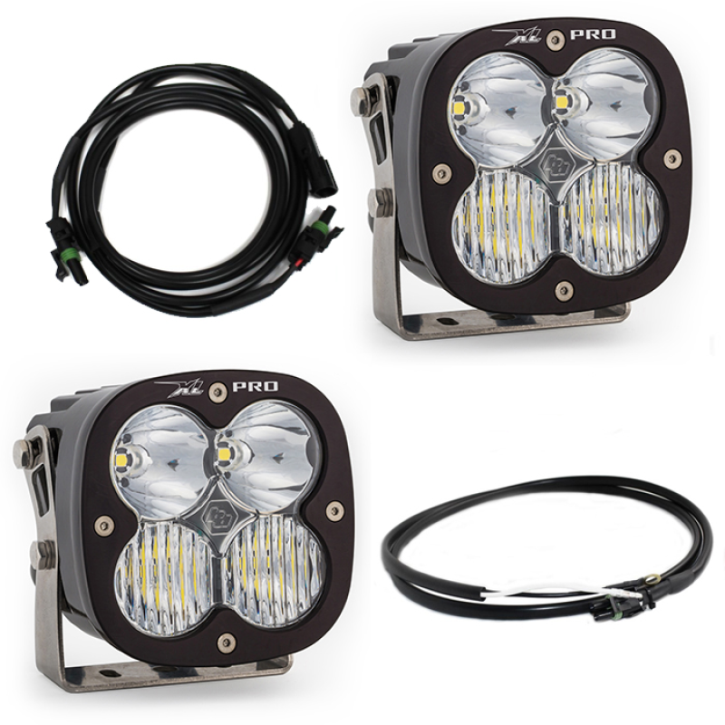 Baja Designs Jeep JL/JT Rubicon Steel Bumper LED Light Kit XL Pro w/Upfitter - Burkken Auto Parts