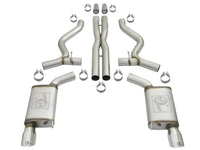 aFe MACHForce XP 3in Sport Tone Cat-Back Exhausts w/ Polished Tips 15-17 Ford Mustang V6/V8 - Burkken Auto Parts