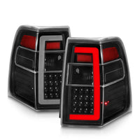 ANZO 07-17 Ford Expedition LED Taillights w/ Light Bar Black Housing Clear Lens - Burkken Auto Parts