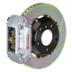 Brembo 03-08 Tiburon Front GT BBK 4 Piston Cast 2pc 328x28 2pc Rotor Slotted Type-1-Silver - Burkken Auto Parts