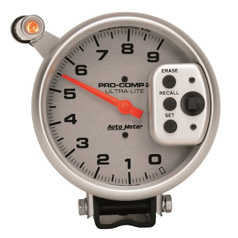 Autometer Ultra-Lite 5 inch 9000 RPM Single Range w/ Shift-Lite and Memory Tachometer - Burkken Auto Parts