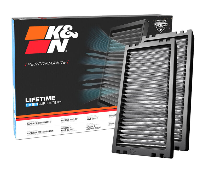K&N 05-15 Nissan Frontier, Mid-size Pickups & SUVs Cabin Air Filter - 2 per Box - Burkken Auto Parts
