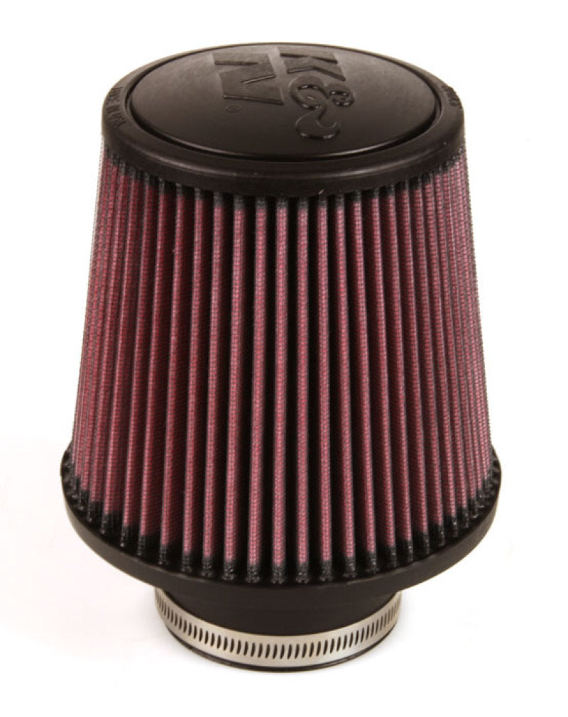 K&N Universal Rubber Filter - Round Tapered 6in Base OD x 3in Flange ID x 6in H - Burkken Auto Parts