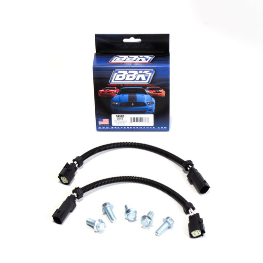 BBK 2015 Mustang GT V6 6-Pin Front O2 Sensor Wire Harness Extensions 12 (pair) And Bolt Kit - Burkken Auto Parts