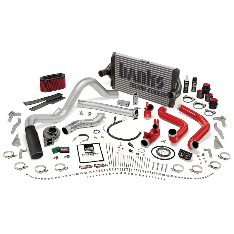 Banks Power 94-95.5 Ford 7.3L Man PowerPack System - SS Single Exhaust w/ Black Tip - Burkken Auto Parts