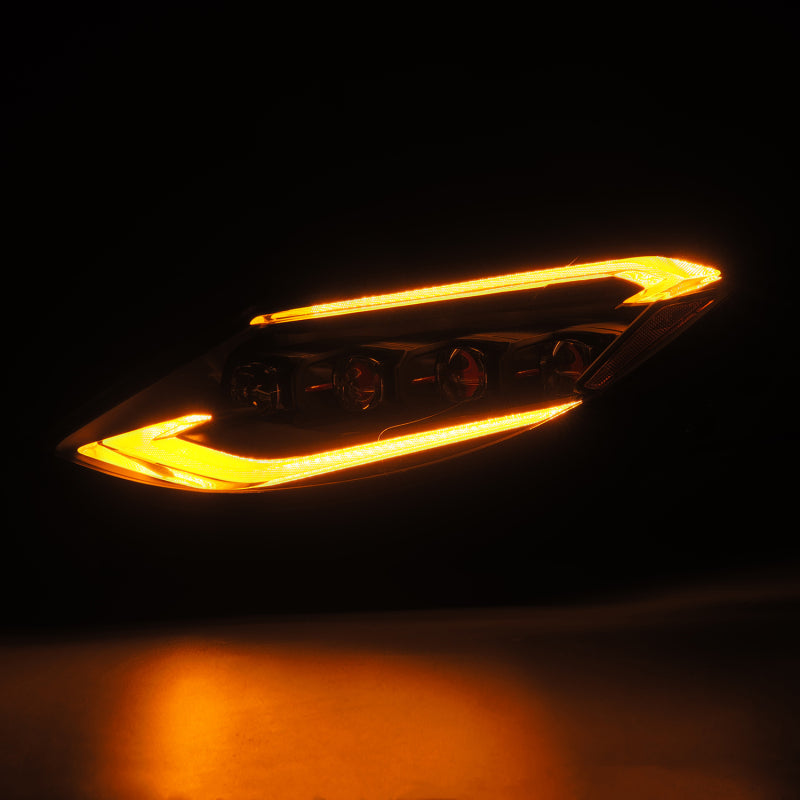 AlphaRex 23-24 Nissan Z NOVA-Series LED Projector Headlights Alpha-Blk w/Activation Light & Seq.Sig - Burkken Auto Parts