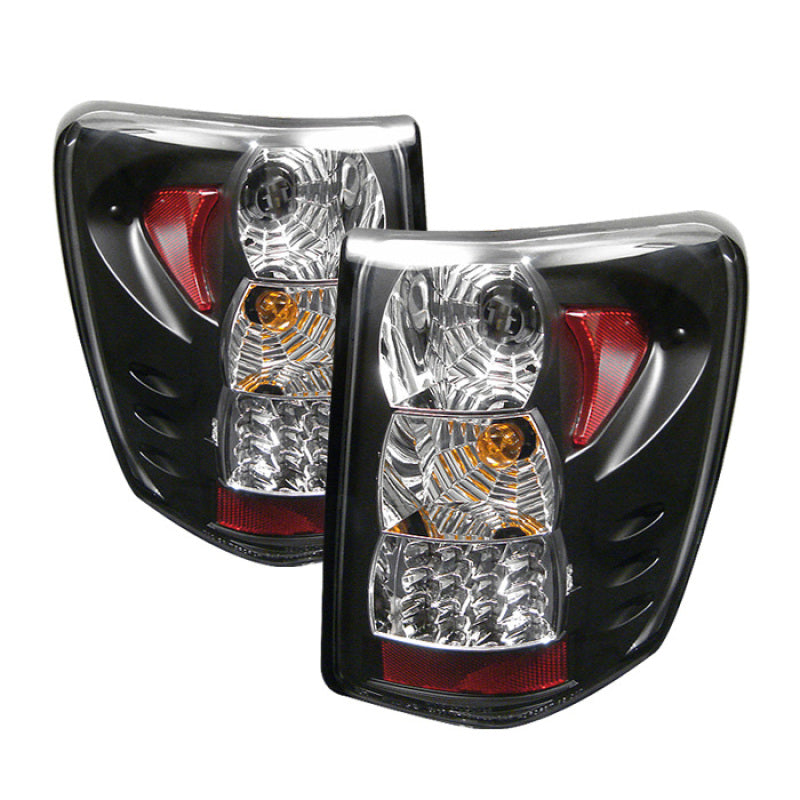 Spyder Jeep Grand Cherokee 99-04 LED Tail Lights Version 2 Black ALT-YD-JGC99-LED-BK-G2 - Burkken Auto Parts