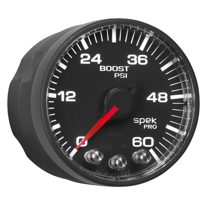 Autometer Spek-Pro 52.4mm 0-60 PSI Digital Stepper Motor Boost Gauge - Burkken Auto Parts