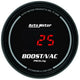 Autometer Black 52mm 30 In Hg.-Vac./30 PSI Digital Vacuum/Boost Gauge - Burkken Auto Parts