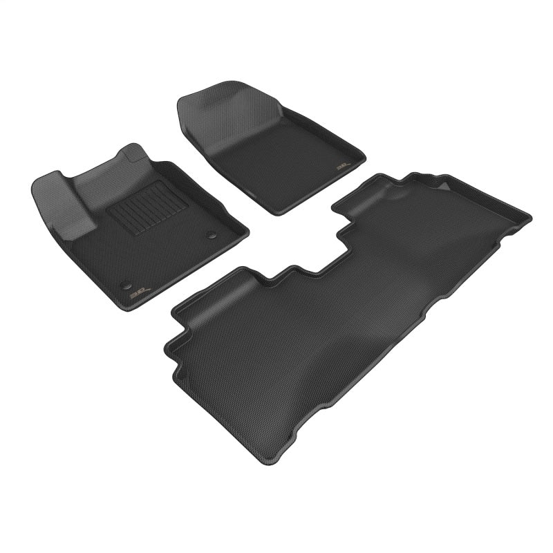 3D MAXpider 24-25 Honda Prologue Kagu 1st & 2nd Row Floormat - Black - Burkken Auto Parts