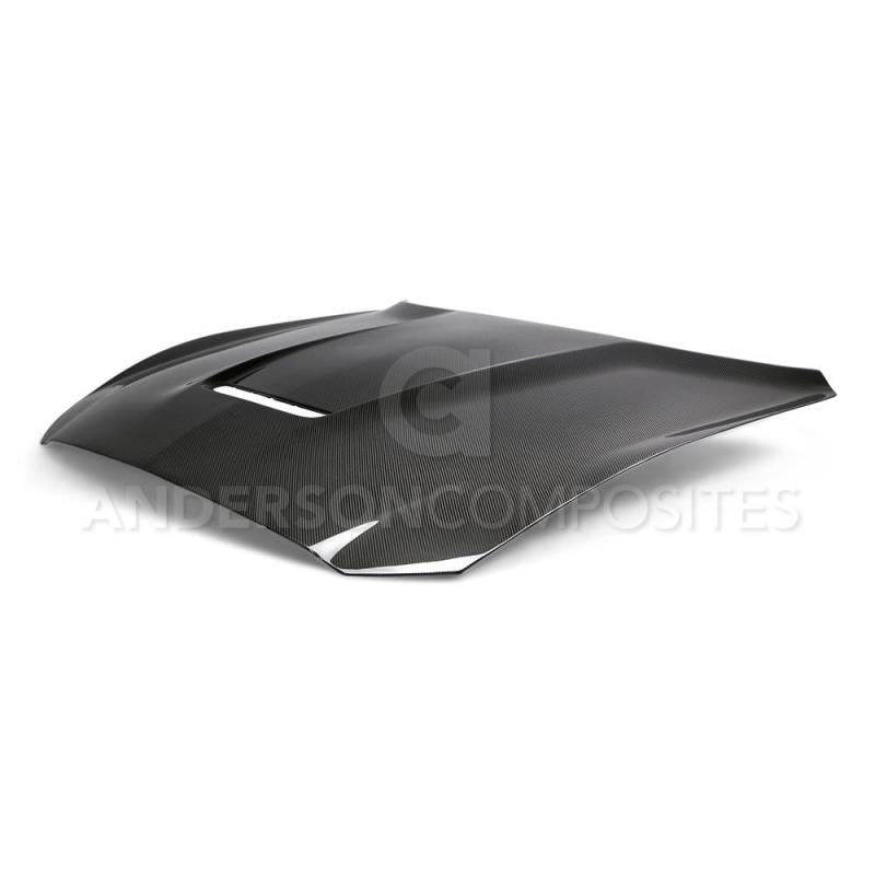 Anderson Composites 2015-2017 Ford Mustang Shelby GT350 Double Sided Carbon Fiber Hood - Burkken Auto Parts