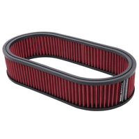 Edelbrock Air Cleaner Element Oval 2 5In Tall Red w/ White Strip - Burkken Auto Parts