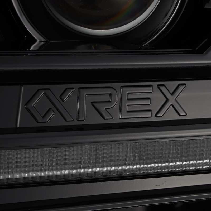AlphaRex 12-15 Toyota Tacoma PRO-Series Projector Headlights Plank Style Alpha Black w/DRL - Burkken Auto Parts