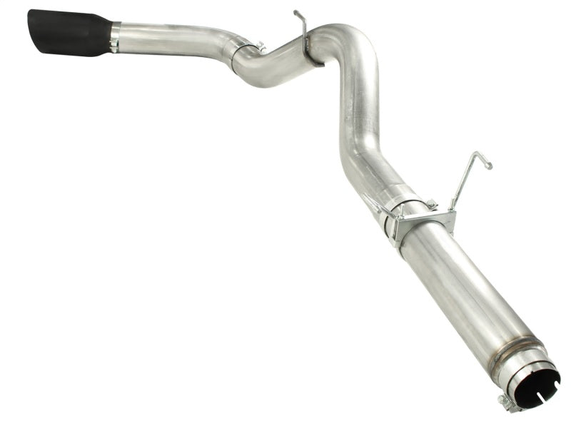 aFe MACHForce XP 5in DPF-Back 409SS Exhaust Dodge Diesel Trucks 07.5-12 L6-6.7L (td) Black Tip - Burkken Auto Parts