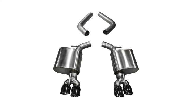 Corsa 2015-23 Dodge Challenger 6.4L/17-19 Challenger 5.7L Black Sport Axle-Back Exhaust w/3.5in Tips - Burkken Auto Parts