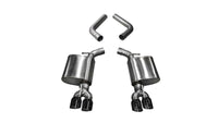Corsa 2015-23 Dodge Challenger 6.4L/17-19 Challenger 5.7L Black Sport Axle-Back Exhaust w/3.5in Tips - Burkken Auto Parts